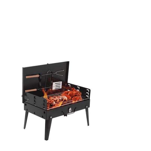 HOWSENTRIP Premium Compact Folding Charcoal Grill, Portable & Lightweight Small BBQ Grill for Outdoor Cooking, Camping, Hiking, Picnics, Tailgating, Beach & Backyard Parties
