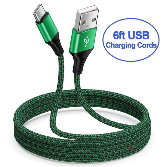 USB C Cables,Type C USB Cables,AILKIN USB Type C to USB a Cable Android Type C Charger Charging Cords USB-C Phone Cables,Green