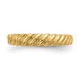 thumbnail image 4 of Auriga Fine Jewelry 14K Yellow Gold Twist Ring for Women Size 4.5, 4 of 5
