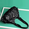 thumbnail image 6 of Vintage Shoulder Bag Adjustable Strap Gift Multipurpose PU Leather Clutch Purses Black, 6 of 7