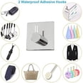 thumbnail image 3 of TocTen 5 PCS Bathroom Hardware Set SUS304 Stainless Steel-Towel Rack Set Include Lengthen Hand Towel Bar+Toilet Paper Holder+3 Robe Towel Hooks Bathroom Accessories Towel Bar Set(Polished Chrome,24IN), 3 of 7