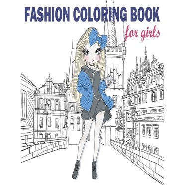 Beautiful fashion dresses coloring book for adults, beautiful dresses