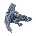 thumbnail image 3 of Squatting Dragon Ornament, Natural Resin Squatting Dragon Statue  For Outdoor For Gardening For Terrace, 3 of 8