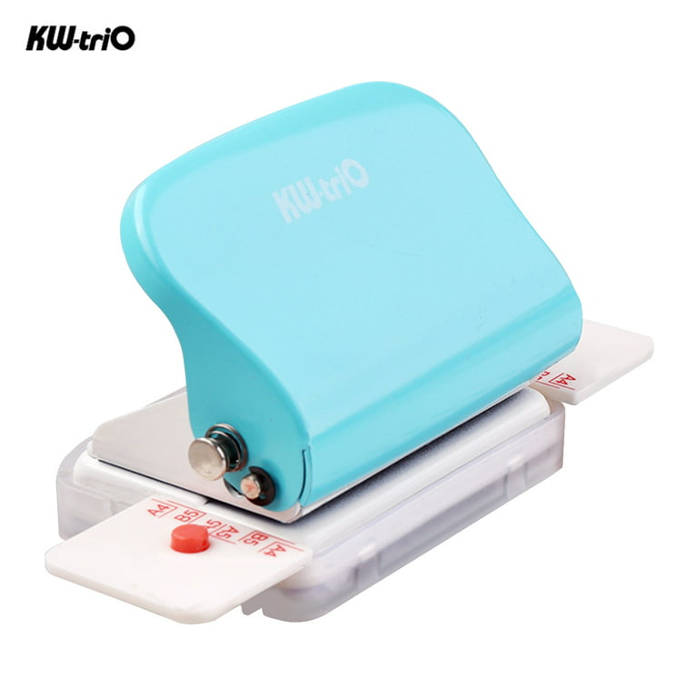 KW-trio 6-Hole Paper Punch Handheld Metal Hole Puncher 5 Sheet Capacity 6mm
