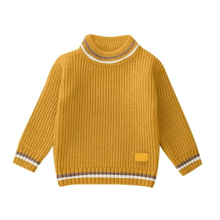 Girls Knit Solid Color Sweaters Long Sleeve Turtleneck High Collar Pullover Casual Tops Fall Winter Sweaters Clothes Girls Winter Outfits Size 6
