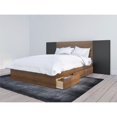 thumbnail image 1 of Nexera Ensemble de Chambre 3 Pcs Taille Complète Noyer et Noir, 1 of 7