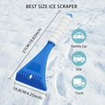 thumbnail image 2 of Ice Scraper for Car, Snow Scraper for Car Windscreen, Heavy Duty Frost Snow Ice Removal(Blue), 2 of 5