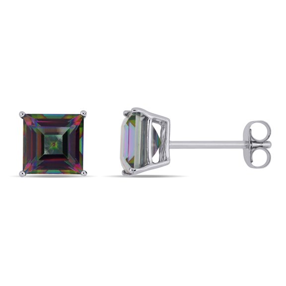 Everly Women's Topaz 10k White Gold Earrings