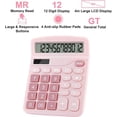 thumbnail image 4 of Office Calculators Desktop, 12-Digit Dual Power Cute Calculator with Large LCD Display Big Button for Office Home and School, 4 of 6