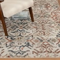 thumbnail image 2 of Loomaknoti Mendez Braxtonzi 5' x 7' Ikat Indoor Area Rug, Ivory, 2 of 7