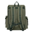 thumbnail image 5 of KAUKKO Vintage Casual Canvas and Leather Rucksack Retro Backpack for School Work Travel Hiking(ArmyGreen Canvas), 5 of 5