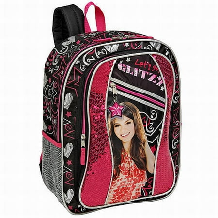 Nickelodeon Victorious Pink Sequin Glitzy Backpack Sport School Travel ...