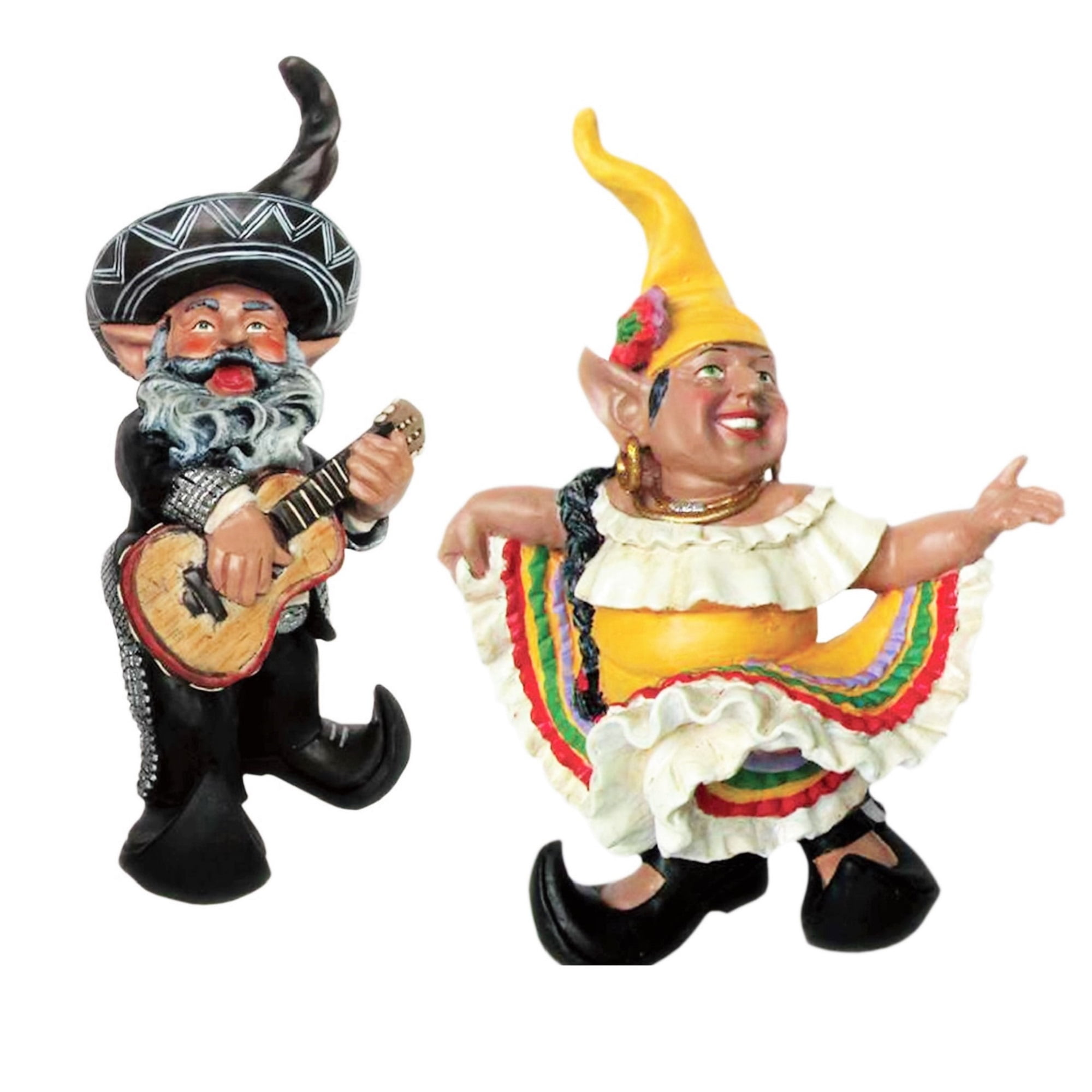 Homestyles Latin Hat Dancer And Spanish Mariachi Gnome Playing His Guitar Large Outdoor Garden Statue 14 H Walmart Com Walmart Com