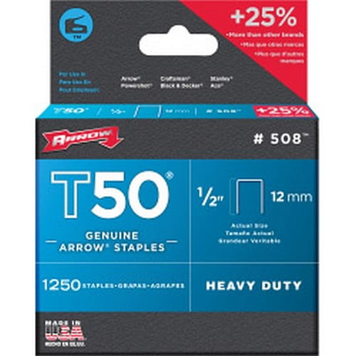 Arrow T50 Staples (Pack of 1250)