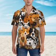 thumbnail image 4 of Easygdp Dogs Different Breeds Men's Hawaiian Shirts Print Lapel Short Sleeve for Beach, vacation, party, casual occasions - Small, 4 of 9