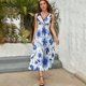 thumbnail image 5 of Floral Vestido Sin Mangas Para Mujer, Traje De, Ropa De Cumpleaños, Verano, 5 of 5