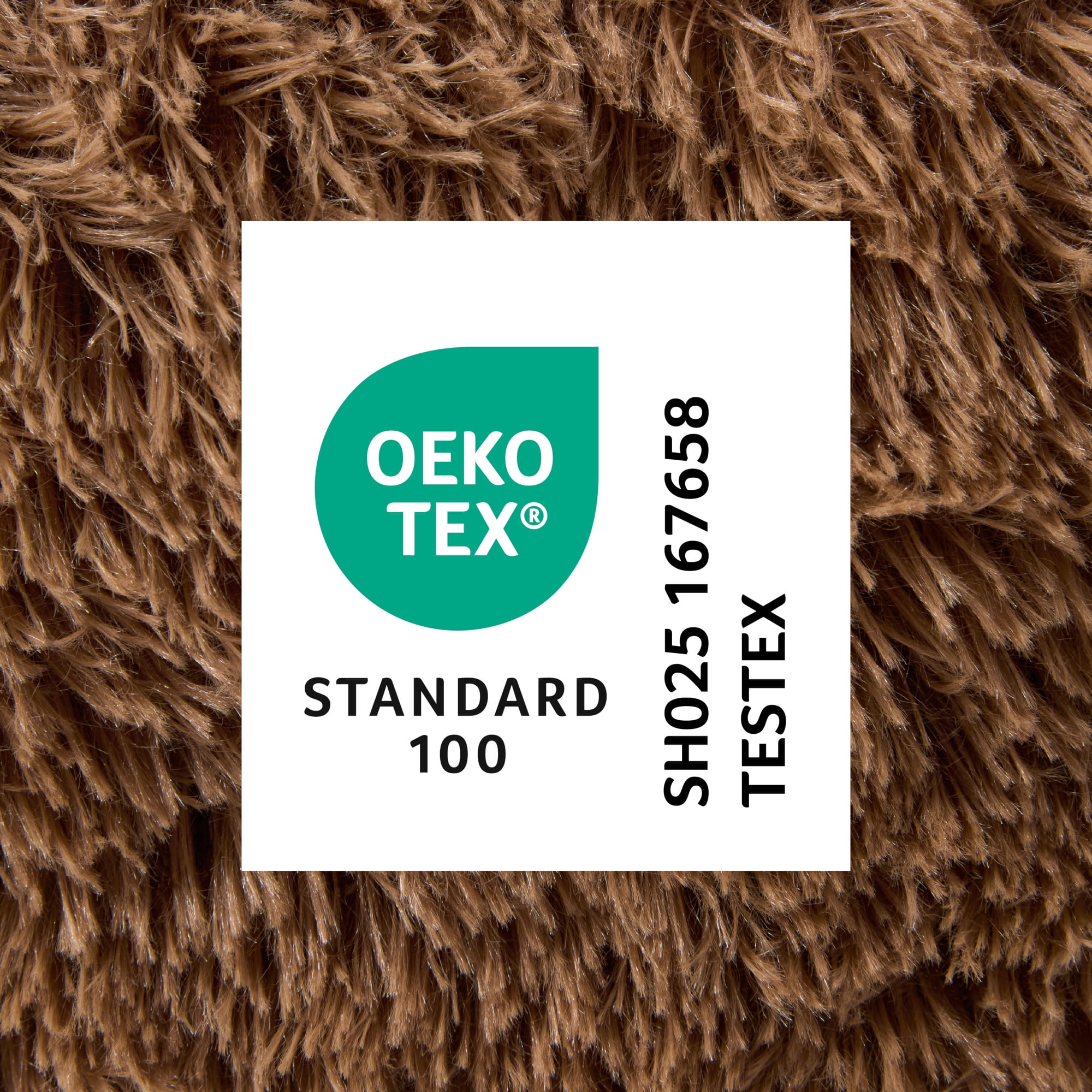 TOWN & COUNTRY LUXE CuddleTown Fuzzy Solid Donut Pet Bed, Soft, Cozy & Calming, Water Repellent, Non-Slip Bottom, 100% Machine Washable, Brown, Small 24"x24"x7" Round