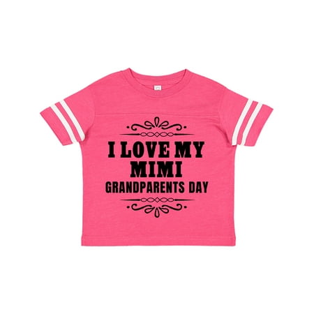 

Inktastic Grandparents Day I Love My Mimi Gift Toddler Boy or Toddler Girl T-Shirt