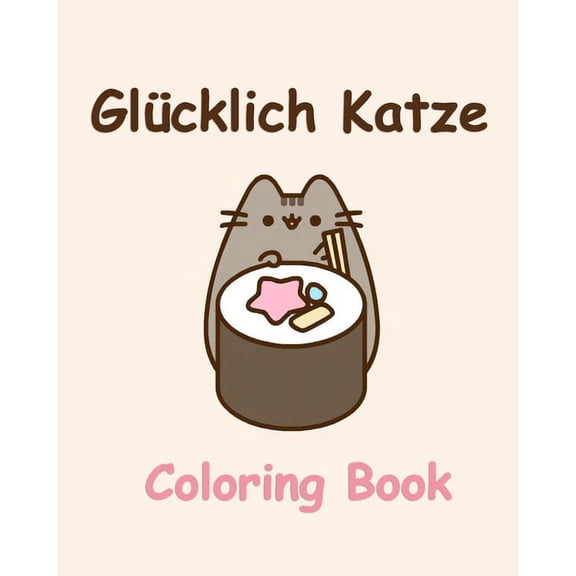 Glücklich Katze Coloring Book : Malbuch (Paperback)