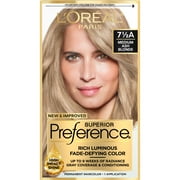 L'Oreal Paris Superior Preference Fade-Defying Permanent Hair Color, 7.5A Medium Ash Blonde, 1 Kit