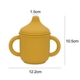 thumbnail image 2 of Taza para sorber de silicona y taza de entrenamiento para bebé, boquilla suave y asas, agarre fácil irrompible, 2 of 5