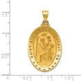 thumbnail image 3 of Auriga Fine Jewelry 18K Yellow Gold Saint Christopher Medal Pendant for Women (L -37.5 mm, W -20.9 mm), 3 of 6