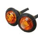 thumbnail image 3 of 2PCS 12V/24V 3LED 3/4 Round Trailer Side Marker Lights Yellow White Red For Trucks Clearance Lights Truck Turn Signal Lamp, 3 of 5