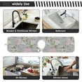 thumbnail image 6 of Coolnut Summer Peony Flowers Sink Splash Guard for Faucet 2 Packs Faucet Absorbent Mats, Pink Floral Faucet Handle Drip Catcher Quickly Drying Mat for Kitchen Counter Bathroom RV, 14.9"x5.5", 6 of 7