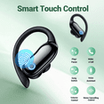 thumbnail image 3 of VEAT00L Active Noise Cancelling Wireless Ear Buds, 96Hrs Bluetooth Headphones IP7 Waterproof for Sport, Running Wireless Earphones with ENC, Deep Bass Over Ear bud with Earhooks for /Workout/Gym, 3 of 11