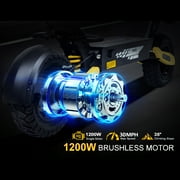 Foldable Electric Scooter 1200W Motor 30MPH 25Miles Range 11 Inch Off-Road Tires