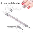 thumbnail image 3 of Nail Rhinestone Picker Dotting Tool with Extra 2 Wax Head, Dual-ended DIY Nail Art Tool With Pink Acrylic Handle, 3 of 5