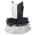 thumbnail image 2 of Robe Fille Noire Blanche Contrastée Tutu Dansante 4 Ans, 2 of 7