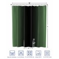 thumbnail image 4 of Split Shower Curtain for Transfer Bench, Green Black Ombre Fabric Shower Curtains for Bathroom, Modern Gradient Abstract Art Tub Sliding Transfer Bench Waterproof Bath Curtains 72"x78", 4 of 9
