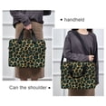 thumbnail image 6 of FORMRS 16" Laptop Bag Carrying Sleeve Case with Handle Travel Shoulder Briefcase, Green Leopard Pattern, 6 of 8