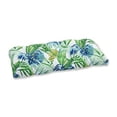 thumbnail image 1 of Pillow Perfect Coussin de Siège d'Appoint Touffeté pour Extérieur/intérieur, 44 x 19 Po, Bleu/vert, 1 of 8