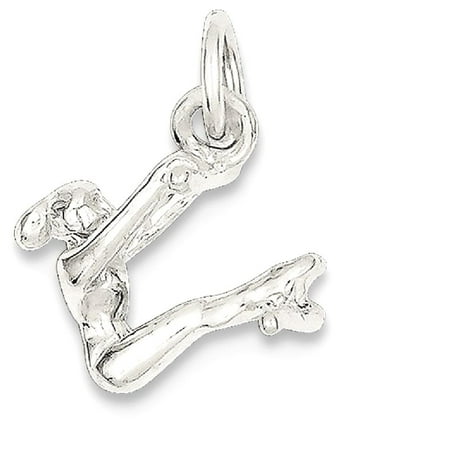 Sports Mom Charm - ICE CARATS 925 Sterling Silver Gymnast Pendant Charm Necklace Sport Gymnastic Fine Jewelry Ideal Gifts For Women Gift Set From Heart