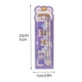 thumbnail image 3 of YIMWNYI 5-Piece Stationery Set, Pencil, Eraser, Ruler, Sharpener, and Cute Design, Practical Office and Learning Supplies for Everyday Use, 3 of 5