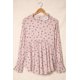 thumbnail image 1 of ABPHQTO Blusa Babydoll Cuello Volante Estampado Floral Rosa De Mujer, 1 of 5