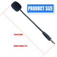 thumbnail image 5 of Bottone Headphone Microphone 3.5mm Male 3-section Mic Boom with Sponge Cover for G5BT Headsets Replacement Accessory, 5 of 7