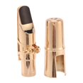thumbnail image 2 of 2X Golden Sax Saxophone Mouthpiece with Cap And Ligature Musical Instruments Parts, 2 of 9