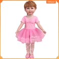 thumbnail image 4 of [xmaiytzt] ropa de muñeca para muñeca de 18 pulgadas, adorable muñeca de bebé, vestido de ballet, conjunto de disfraces, 4 of 4