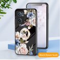 thumbnail image 2 of Compatible with OnePlus Nord CE2 5G Case with Stand Diamond Glitter Ring Kickstand Flower Floral Pattern Design Women Slim Protective Slim Phone Case Soft Cover for OnePlus Nord CE2 5G,Flower#2, 2 of 9