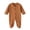 Coffee, variant on Newborn Onesies, Newborn Sleepers, Toddler Ribbed Round Neck Footed Sleeper Lightweight Soft Cotton Breathable One-Piece Brown 0-6 Months