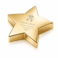 thumbnail image 1 of Pisapapeles Estrella Dorada Personalizado A & L Engraving 10x10x2,5 cm, 1 of 7
