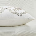 thumbnail image 5 of Home Soft Things Embroidery Canvas Throw Pillow Cover Pillow Case 2 Piece Set - Rose - Taupe - 26" x 26" EURO, 5 of 7