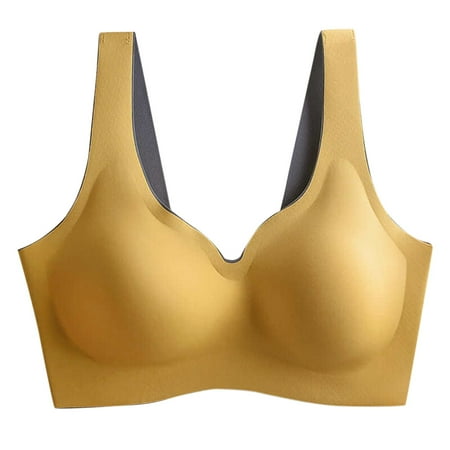 LEEy-World Lingerie for Women Plus Size Floral Crop Cami Underwear Bra Lace Bralet Lingerie Bralette Women Corset Tank Yellow L