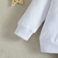 thumbnail image 4 of Ketyyh-chn99 Toddler Winter Clothes Boys Clothes Baby Boy Outfit Sets Baby Boy Outfit Long Sleeve Crewneck Sweatshirt Casual Pants Set Fall Winter Clothes White,2-3 Years, 4 of 5