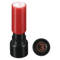 Uxcell Number Stamps Self Inking Numeral 3 Plastic Small Number Stamp Number Stamper Initial Stamp Red Shell