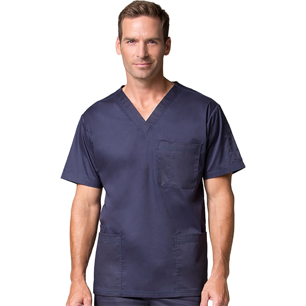 Maevn Uniforms Men's 3 Pocket Stretch Scrub Top