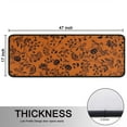 thumbnail image 5 of Kitchen Rugs Sets Of 2,Halloween Floral Pumpkin Pattern Anti Fatigue Kitchen Mat Rugs Non Slip Washable,Decorative Kitchen Floor Mats for Kitchen,Sink,Laundry,17"x47"+17"x47", 5 of 5